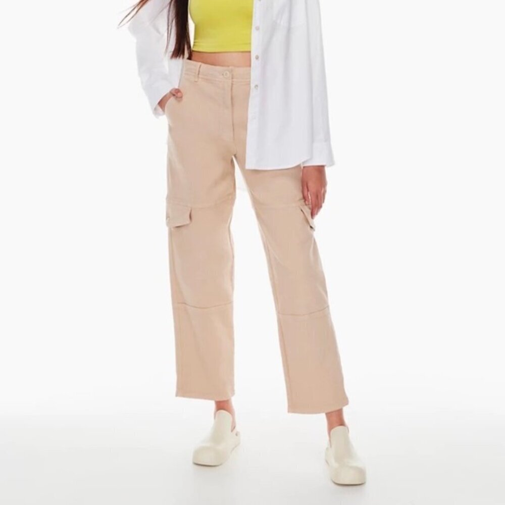 NWT Wilfred Free Maeve Women's Cargo Pants Size 6 Ivory